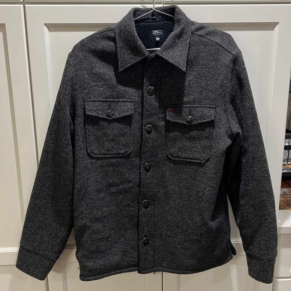 LL Bean Men’s M wool jacket with fleece lining